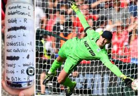 Dean henderson saves penalty with cheatsheet